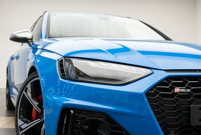 Ceramic coated vehicle paint beading water after an Edmonton winter wash